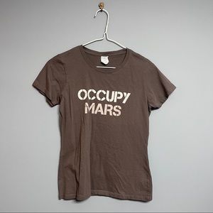 Occupy Mars Slogan Tshirt